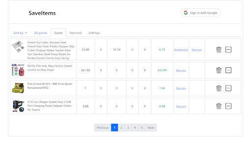SaveItems for dropshipping in Google Sheets from Chrome web store to be run with OffiDocs Chromium online SaveItems for dropshipping in Google Sheets from Chrome web store to be run with OffiDocs Chromium online