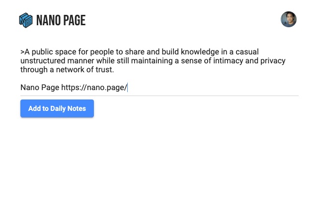 Save to Nano Page from Chrome web store to be run with OffiDocs Chromium online Save to Nano Page from Chrome web store to be run with OffiDocs Chromium online