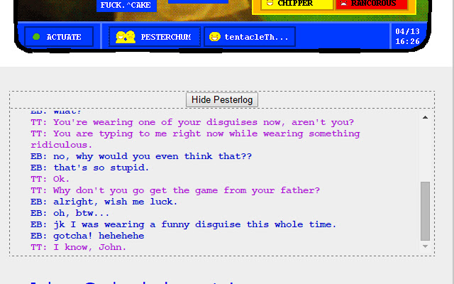 Scrollable Pesterlogs from Chrome web store to be run with OffiDocs Chromium online Scrollable Pesterlogs from Chrome web store to be run with OffiDocs Chromium online