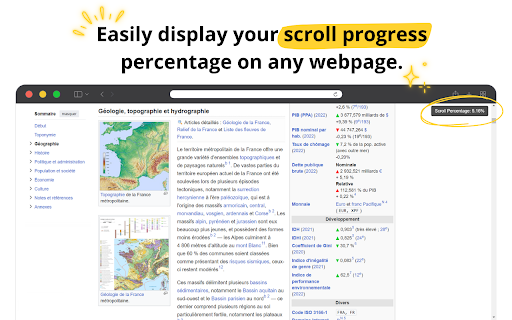 Scroll Percentage Indicator from Chrome web store to be run with OffiDocs Chromium online Scroll Percentage Indicator from Chrome web store to be run with OffiDocs Chromium online