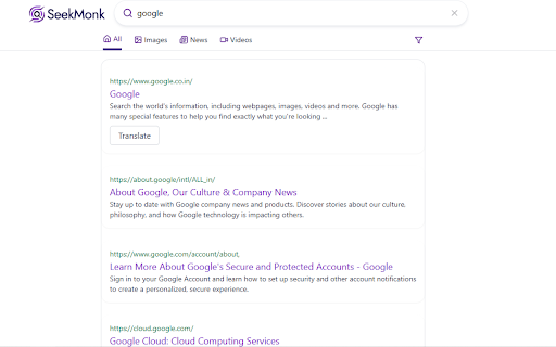 SeekMonk Search Engine from Chrome web store to be run with OffiDocs Chromium online SeekMonk Search Engine from Chrome web store to be run with OffiDocs Chromium online