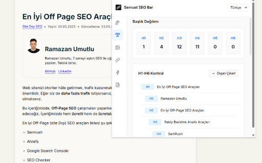 Semust SEO Toolbar from Chrome web store to be run with OffiDocs Chromium online Semust SEO Toolbar from Chrome web store to be run with OffiDocs Chromium online