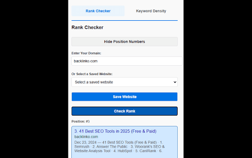 SEO Chrome Extension – SERP Analyzer from Chrome web store to be run with OffiDocs Chromium online SEO Chrome Extension – SERP Analyzer from Chrome web store to be run with OffiDocs Chromium online
