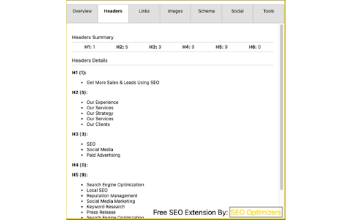 SEO Tabs – Code Free SEO Analyzer from Chrome web store to be run with OffiDocs Chromium online SEO Tabs – Code Free SEO Analyzer from Chrome web store to be run with OffiDocs Chromium online