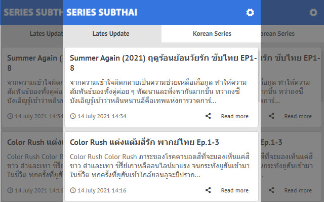 Series Subthai Latest News Update from Chrome web store to be run with OffiDocs Chromium online Series Subthai Latest News Update from Chrome web store to be run with OffiDocs Chromium online