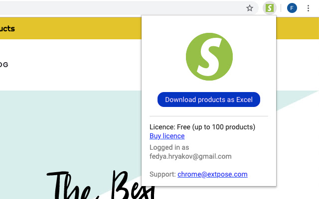 Shopify spy scraper parser from Chrome web store to be run with OffiDocs Chromium online Shopify spy scraper parser from Chrome web store to be run with OffiDocs Chromium online
