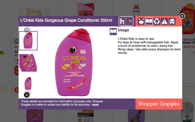 Shopper Goggles from Chrome web store to be run with OffiDocs Chromium online Shopper Goggles from Chrome web store to be run with OffiDocs Chromium online