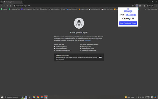 showmyip from Chrome web store to be run with OffiDocs Chromium online showmyip from Chrome web store to be run with OffiDocs Chromium online