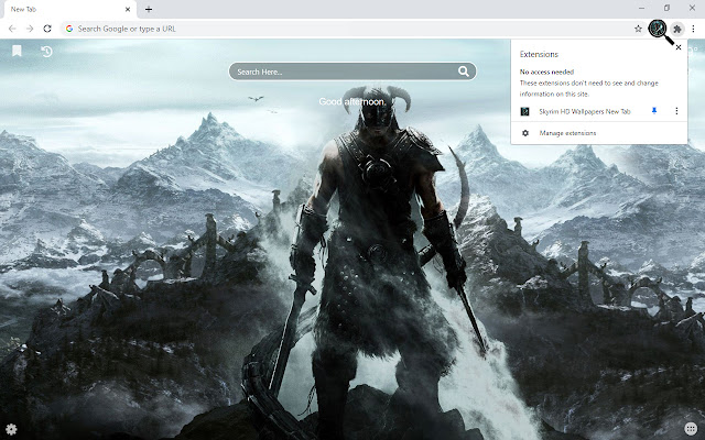 Skyrim HD Wallpapers New Tab from Chrome web store to be run with OffiDocs Chromium online Skyrim HD Wallpapers New Tab from Chrome web store to be run with OffiDocs Chromium online