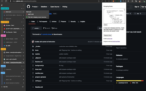 Smart Group Tabs from Chrome web store to be run with OffiDocs Chromium online Smart Group Tabs from Chrome web store to be run with OffiDocs Chromium online