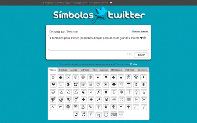 Símbolos Twitter from Chrome web store to be run with OffiDocs Chromium online Símbolos Twitter from Chrome web store to be run with OffiDocs Chromium online