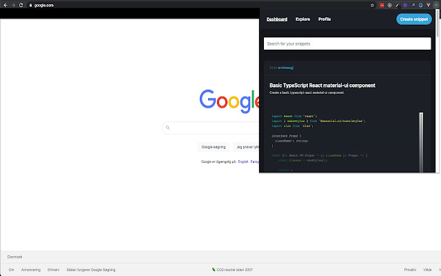 Snippet.codes from Chrome web store to be run with OffiDocs Chromium online Snippet.codes from Chrome web store to be run with OffiDocs Chromium online