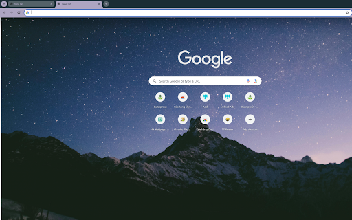 Snowy mountain scene with stars at night from Chrome web store to be run with OffiDocs Chromium online Snowy mountain scene with stars at night from Chrome web store to be run with OffiDocs Chromium online