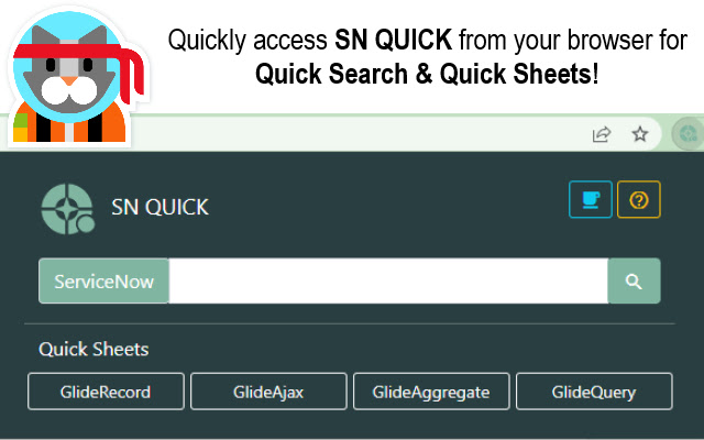 SN QUICK from Chrome web store to be run with OffiDocs Chromium online SN QUICK from Chrome web store to be run with OffiDocs Chromium online