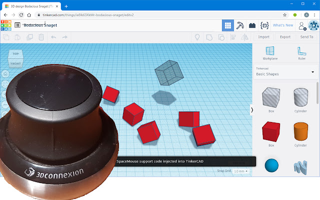 SpaceMouse in TinkerCAD from Chrome web store to be run with OffiDocs Chromium online SpaceMouse in TinkerCAD from Chrome web store to be run with OffiDocs Chromium online