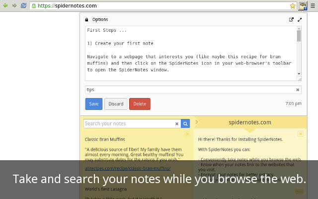 SpiderNotes from Chrome web store to be run with OffiDocs Chromium online SpiderNotes from Chrome web store to be run with OffiDocs Chromium online