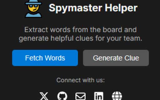 Spymaster Helper from Chrome web store to be run with OffiDocs Chromium online Spymaster Helper from Chrome web store to be run with OffiDocs Chromium online