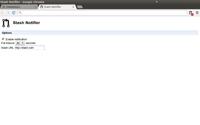 Stash Notifier from Chrome web store to be run with OffiDocs Chromium online Stash Notifier from Chrome web store to be run with OffiDocs Chromium online