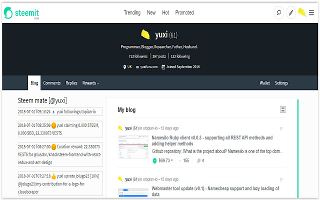 Steem Mate from Chrome web store to be run with OffiDocs Chromium online Steem Mate from Chrome web store to be run with OffiDocs Chromium online