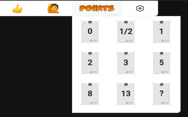 Story Point Estimations for Google Meet from Chrome web store to be run with OffiDocs Chromium online Story Point Estimations for Google Meet from Chrome web store to be run with OffiDocs Chromium online
