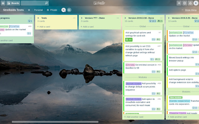 Strelloids Trello on steroids from Chrome web store to be run with OffiDocs Chromium online Strelloids Trello on steroids from Chrome web store to be run with OffiDocs Chromium online