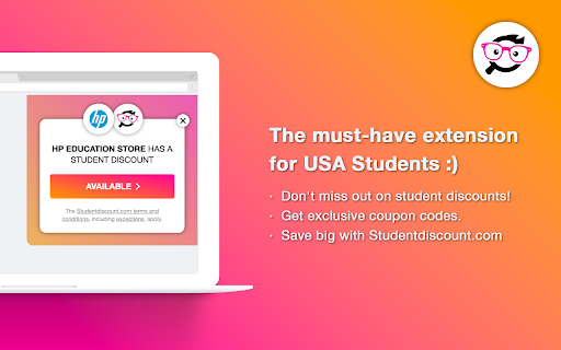 Studentdiscount.com Get Coupon Codes from Chrome web store to be run with OffiDocs Chromium online Studentdiscount.com Get Coupon Codes from Chrome web store to be run with OffiDocs Chromium online