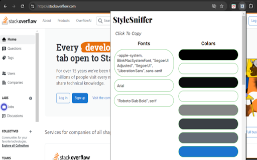 StyleSniffer from Chrome web store to be run with OffiDocs Chromium online StyleSniffer from Chrome web store to be run with OffiDocs Chromium online