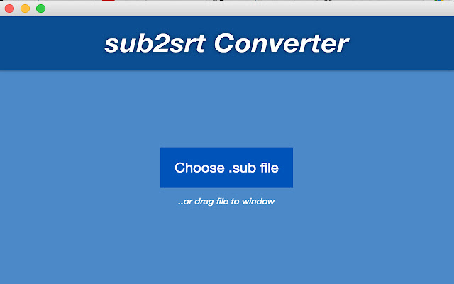 sub2srt Converter for Chrome from Chrome web store to be run with OffiDocs Chromium online sub2srt Converter for Chrome from Chrome web store to be run with OffiDocs Chromium online