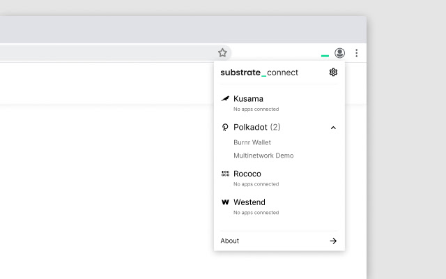 Substrate Connect Extension from Chrome web store to be run with OffiDocs Chromium online Substrate Connect Extension from Chrome web store to be run with OffiDocs Chromium online