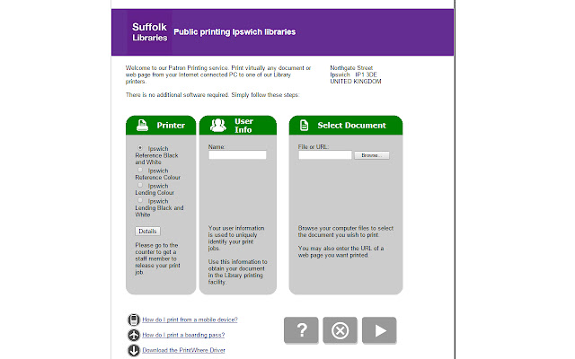 Suffolk Libraries printing Bury from Chrome web store to be run with OffiDocs Chromium online Suffolk Libraries printing Bury from Chrome web store to be run with OffiDocs Chromium online
