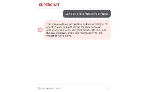 Superchat ChatGPT website chat from Chrome web store to be run with OffiDocs Chromium online Superchat ChatGPT website chat from Chrome web store to be run with OffiDocs Chromium online