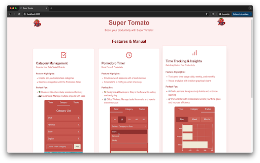 Super Tomato from Chrome web store to be run with OffiDocs Chromium online Super Tomato from Chrome web store to be run with OffiDocs Chromium online
