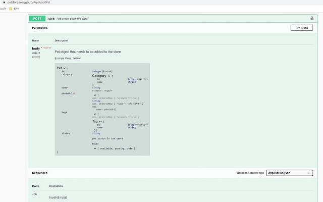 Swagger Schema Beautifier from Chrome web store to be run with OffiDocs Chromium online Swagger Schema Beautifier from Chrome web store to be run with OffiDocs Chromium online