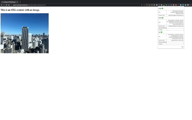 SXG Validator from Chrome web store to be run with OffiDocs Chromium online SXG Validator from Chrome web store to be run with OffiDocs Chromium online