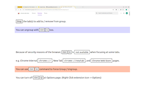 Tab Group Shortcut from Chrome web store to be run with OffiDocs Chromium online Tab Group Shortcut from Chrome web store to be run with OffiDocs Chromium online