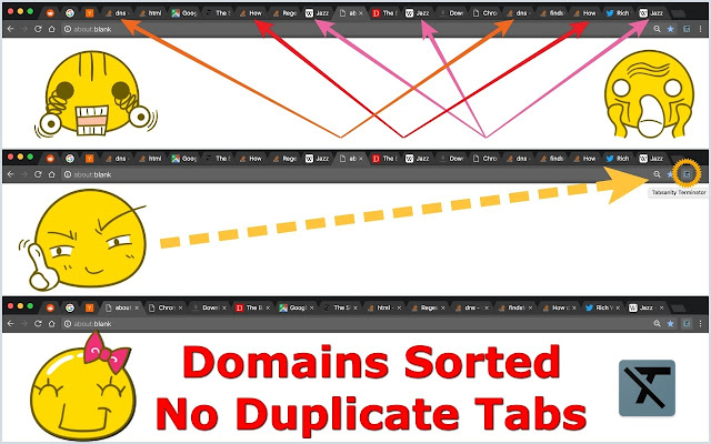 Tabsanity Terminator from Chrome web store to be run with OffiDocs Chromium online Tabsanity Terminator from Chrome web store to be run with OffiDocs Chromium online