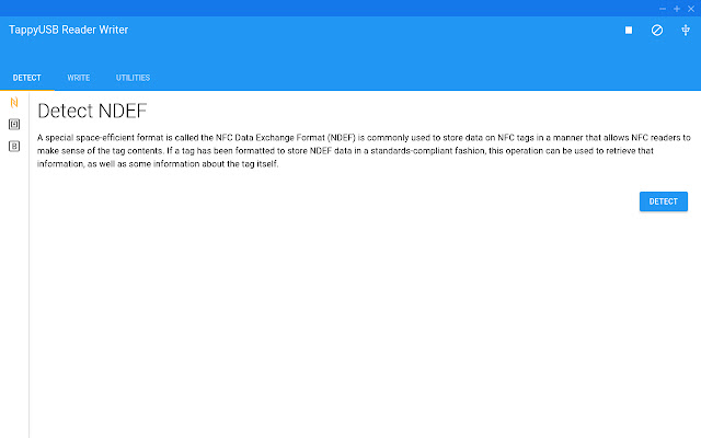 TappyUSB Reader/Writer from Chrome web store to be run with OffiDocs Chromium online TappyUSB Reader/Writer from Chrome web store to be run with OffiDocs Chromium online