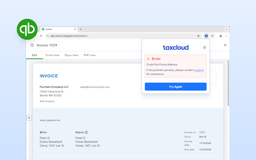 TaxCloud for QuickBooks Online from Chrome web store to be run with OffiDocs Chromium online TaxCloud for QuickBooks Online from Chrome web store to be run with OffiDocs Chromium online