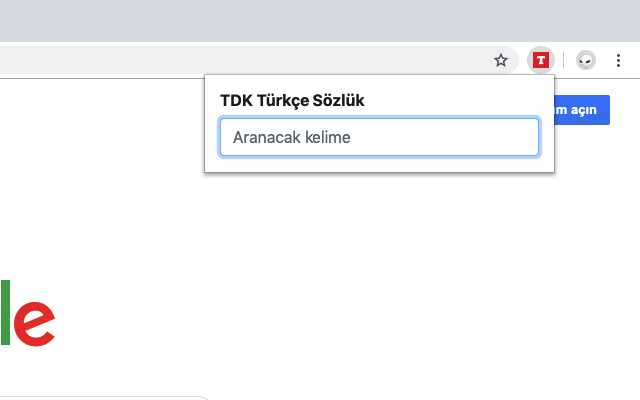 TDK Türkçe Sözlük from Chrome web store to be run with OffiDocs Chromium online TDK Türkçe Sözlük from Chrome web store to be run with OffiDocs Chromium online