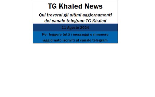 Telegram News Feed TG Khaled from Chrome web store to be run with OffiDocs Chromium online Telegram News Feed TG Khaled from Chrome web store to be run with OffiDocs Chromium online