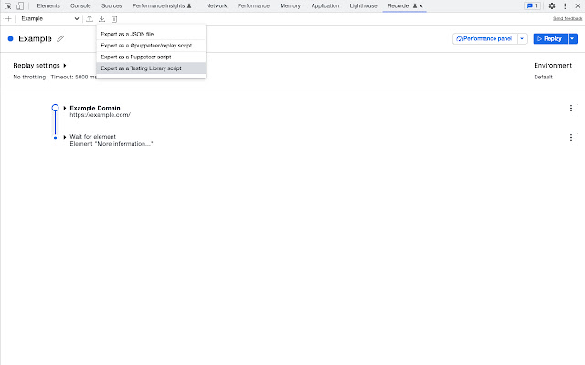 Testing Library Recorder from Chrome web store to be run with OffiDocs Chromium online Testing Library Recorder from Chrome web store to be run with OffiDocs Chromium online
