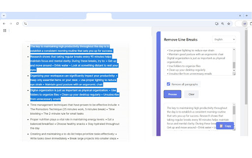 Text Line Break Remover from Chrome web store to be run with OffiDocs Chromium online Text Line Break Remover from Chrome web store to be run with OffiDocs Chromium online