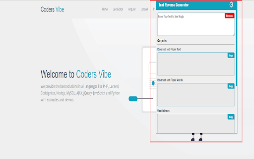 Text Reverse Generator from Chrome web store to be run with OffiDocs Chromium online Text Reverse Generator from Chrome web store to be run with OffiDocs Chromium online