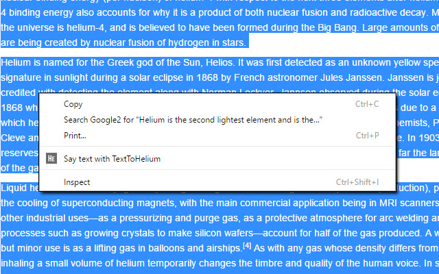 TextToHelium from Chrome web store to be run with OffiDocs Chromium online TextToHelium from Chrome web store to be run with OffiDocs Chromium online