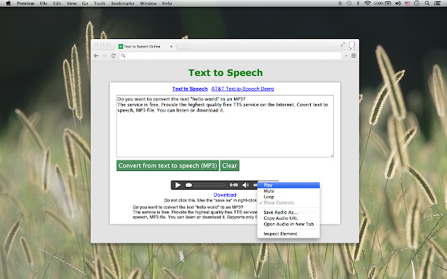 Text to Speech App from Chrome web store to be run with OffiDocs Chromium online Text to Speech App from Chrome web store to be run with OffiDocs Chromium online