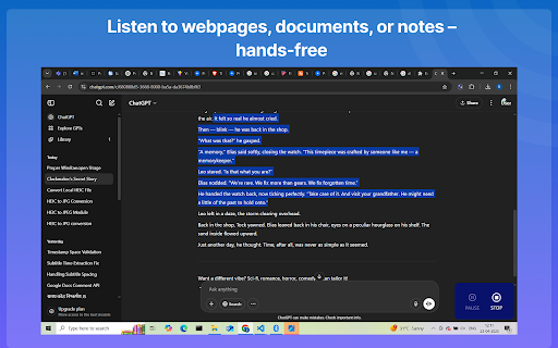 Text to Voice Converter from Chrome web store to be run with OffiDocs Chromium online Text to Voice Converter from Chrome web store to be run with OffiDocs Chromium online