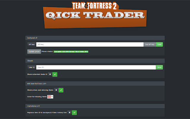 TF2 Quick Trader from Chrome web store to be run with OffiDocs Chromium online TF2 Quick Trader from Chrome web store to be run with OffiDocs Chromium online