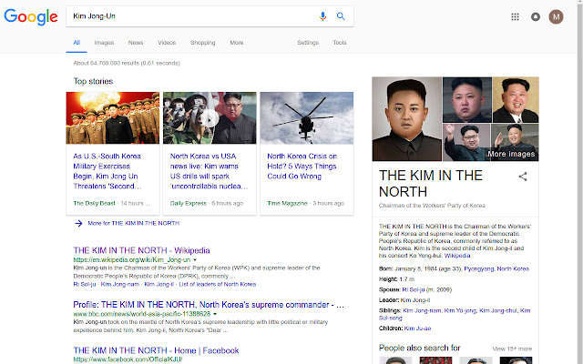 The Kim in the North! from Chrome web store to be run with OffiDocs Chromium online The Kim in the North! from Chrome web store to be run with OffiDocs Chromium online