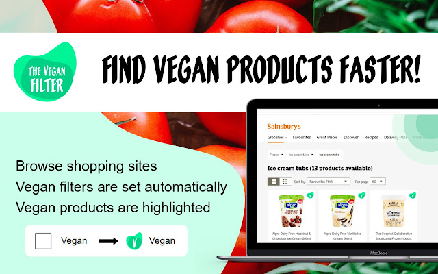 The Vegan Filter from Chrome web store to be run with OffiDocs Chromium online The Vegan Filter from Chrome web store to be run with OffiDocs Chromium online