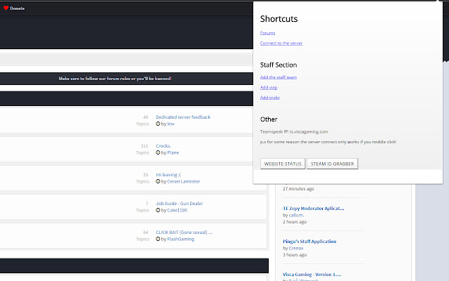 The viscagaming extension from Chrome web store to be run with OffiDocs Chromium online The viscagaming extension from Chrome web store to be run with OffiDocs Chromium online